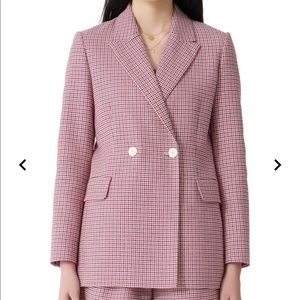 Maje Vic Houndstooth blazer